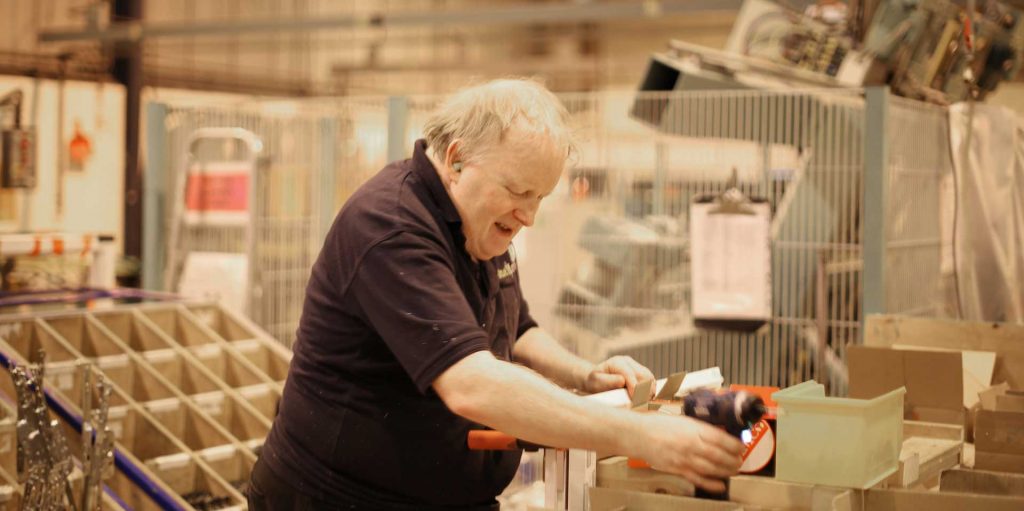 One of our efficient team member working on a frame