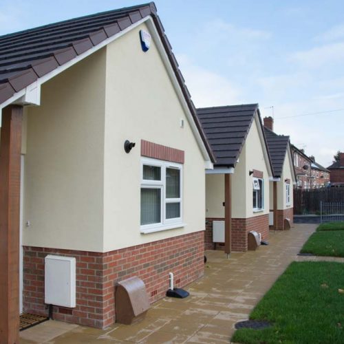 New build properties on Gladstone Street on which we supplied windows and doors