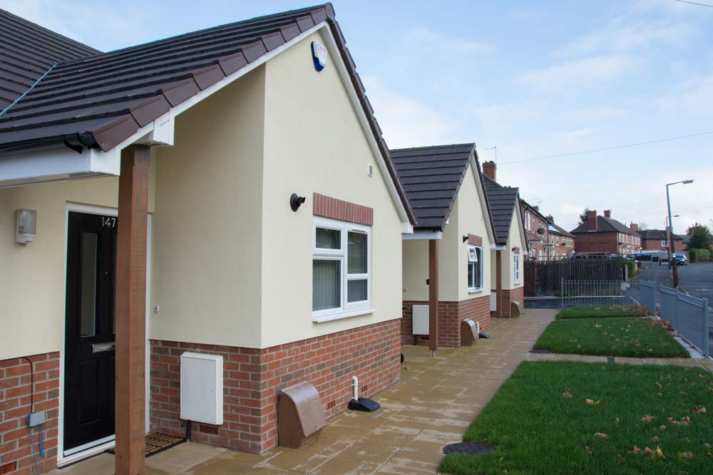 New build properties on Gladstone Street on which we supplied windows and doors