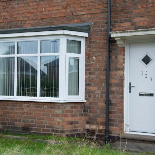 White upvc casement windows