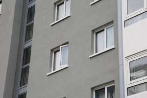 Social housing highrise UPVC casements