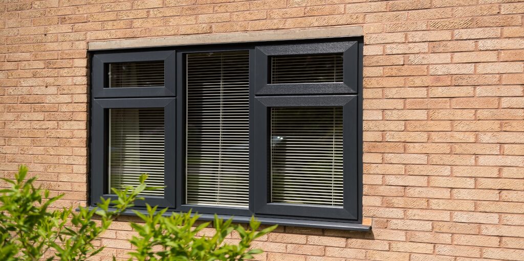 Coloured uPVC casement windows