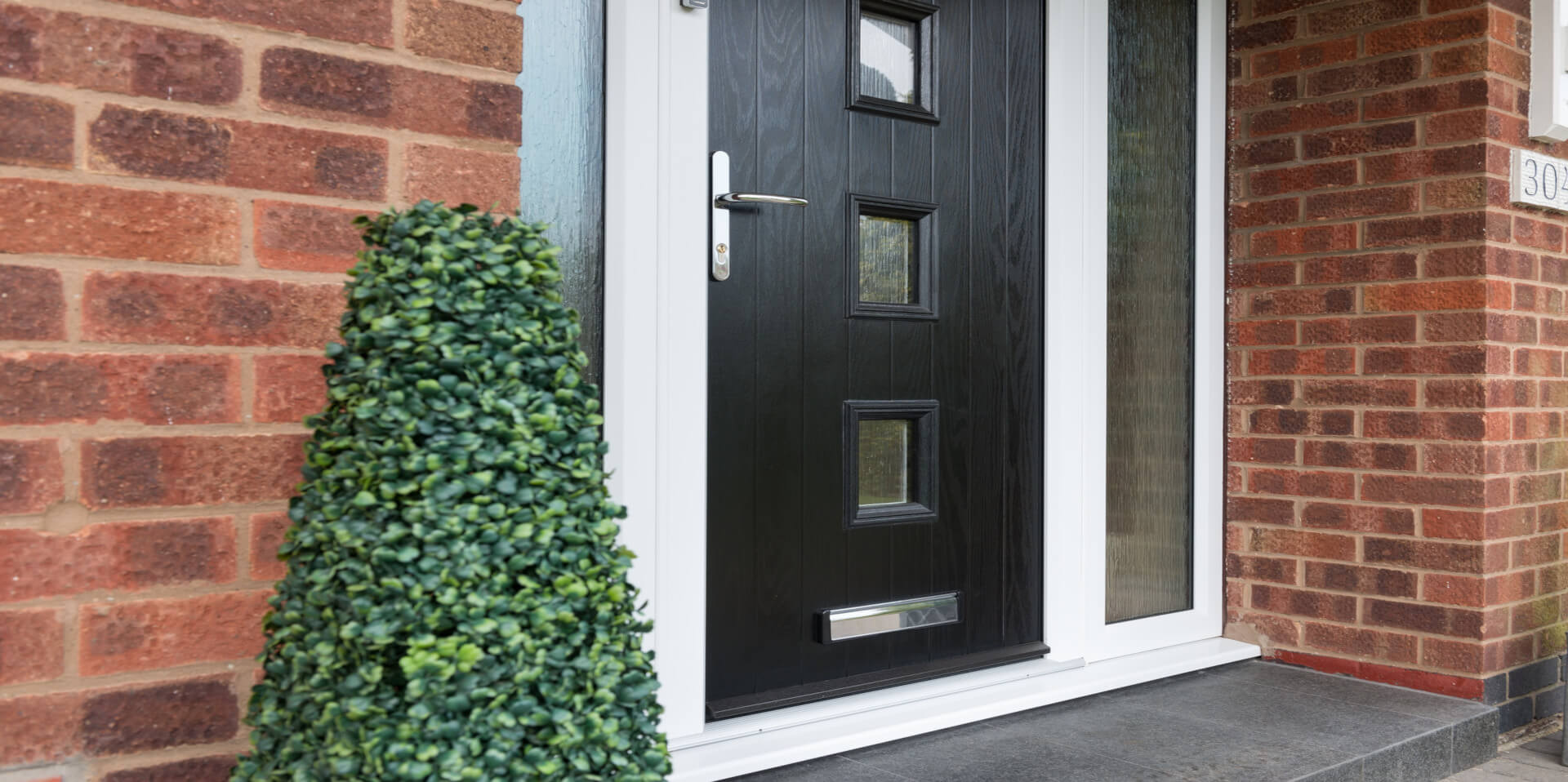 Black composite door