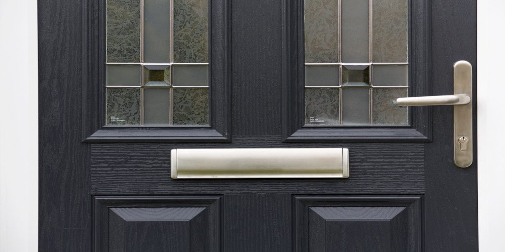 Black composite door