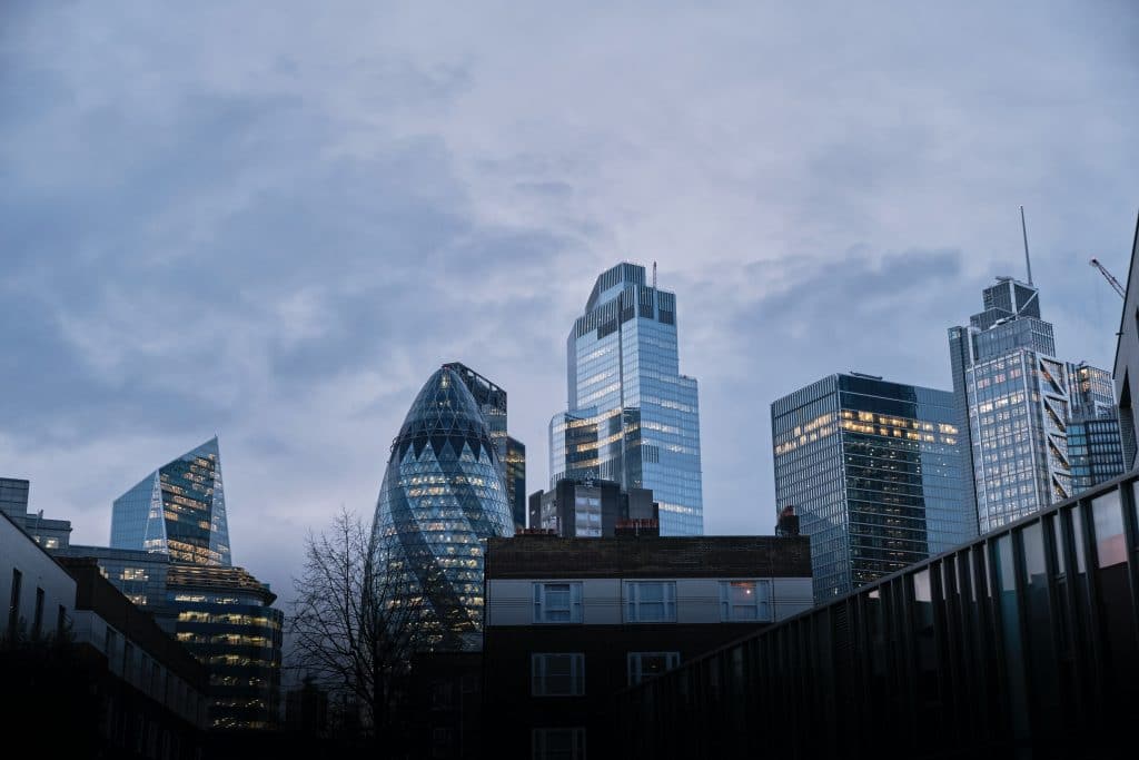 city skyline of london