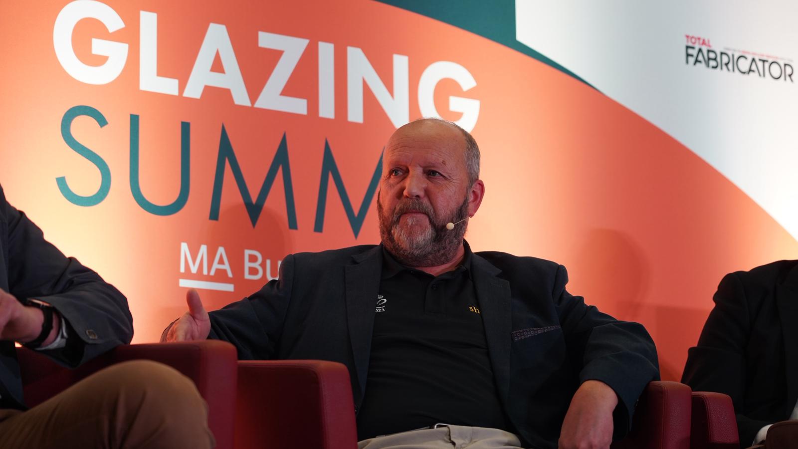 Howard Trotter speaking on the Skills: Apprentices in Action panel at the Glazing Summit Conference 2025